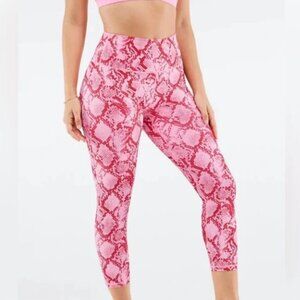 Fabletics Define PowerHold® High-Waisted Capri in Persimmon Python Size XXS